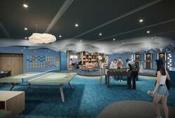 「茨城県大洗町のホテルに砂浜ラウンジとキッズルーム誕生　クラフトコーナーも！」の写真