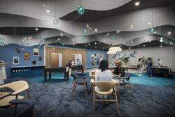 「茨城県大洗町のホテルに砂浜ラウンジとキッズルーム誕生　クラフトコーナーも！」の写真