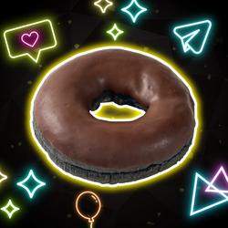 「ほおばりんぐドーナツ　ブラック」168円（税別）※11月25日（火）〜順次発売