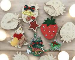 クリスマスオーナメントづくり完成品