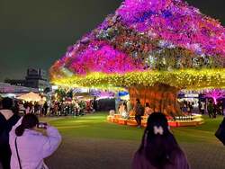 「都内でスカイランタン＆焚き火！　大井競馬場で11日間限定のクリスマスイベント開催」の写真