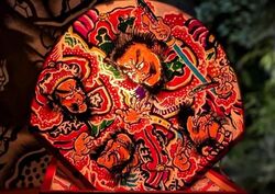 京町家と弘前ねぷたの灯展（京町家矢守邸保存会、菊池虎太朗作）