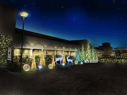 「那須ガーデンアウトレットで無料ドッグラン＆イルミ！　冬のおでかけスポットに最適」の写真