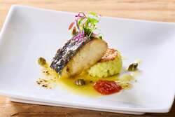 九州産サワラのポワレリゾット添え