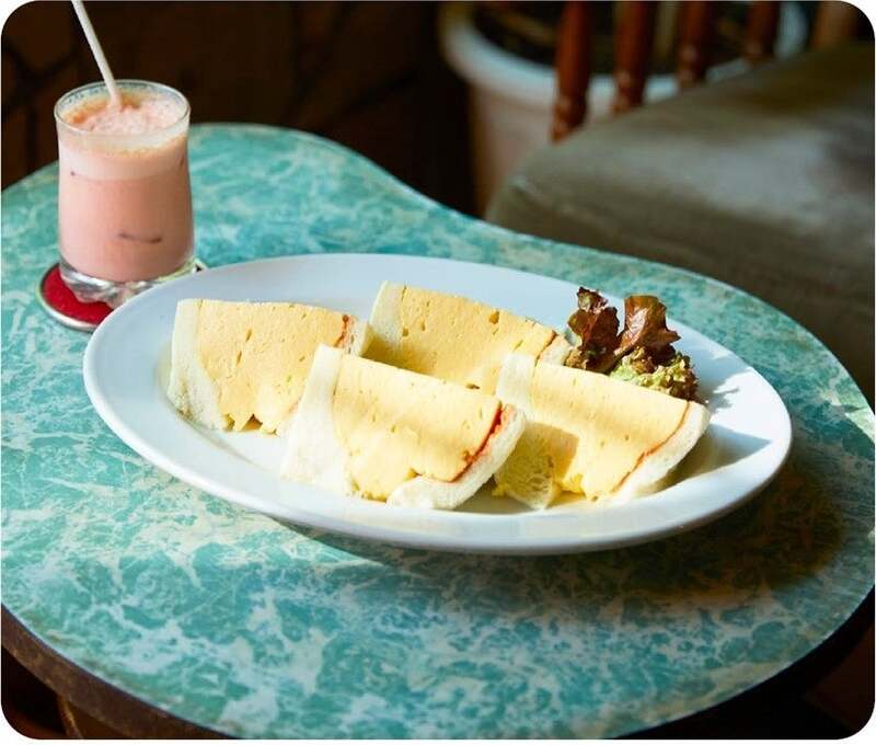 「喫茶マドラグ」コロナの玉子サンドイッチ（ハーフサイズ/1人前）700円