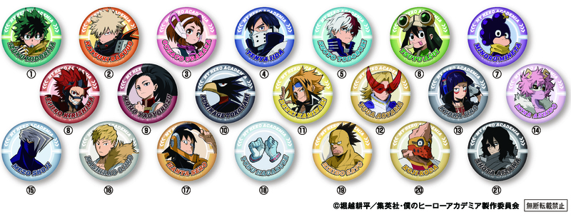 「缶バッジ」（全21種）