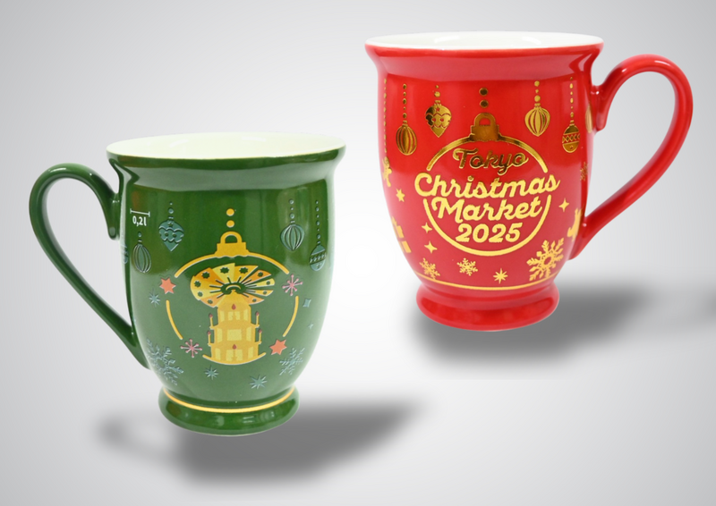 2つの会場を巡り、それぞれの会場でしか手に入らないカラーのマグカップを集めてみては？