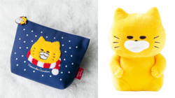 （左）「ノラネコぐんだん クリスマスさがしえブック ポーチ付き限定版」より／（右）「ノラネコぐんだん パンこうじょう ぬいぐるみギフトBOX」よりぬいぐるみ│(C）Noriko Kudoh／Hakusensha