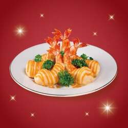 柿安ダイニング「大海老マヨ〜オマールソース」