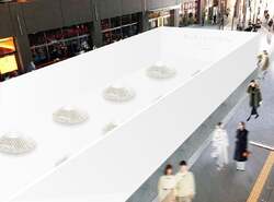 「二子玉川に「こたつカフェ」登場　濃厚アイスとホットドリンクのペアリングを100円で」の写真