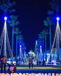 「福岡「国営海の中道海浜公園」でクリスマス　キャンドル1万本の光の地上絵が楽しめる」の写真