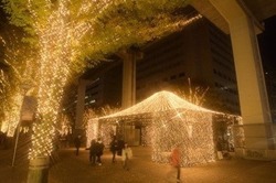 トラスで組まれた「イルミネーションノード」