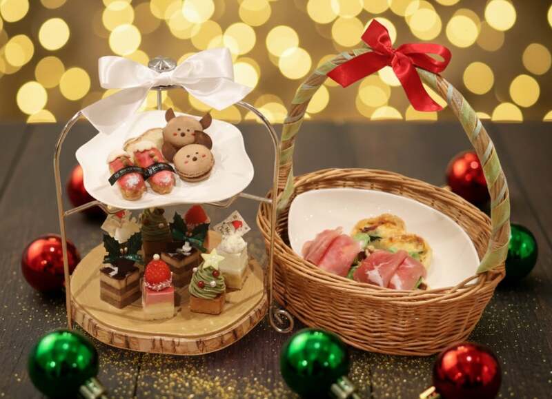 ＜レレーヴ　サロン・ド・テ＞・クリスマス アフタヌーンティーセット：9,500円  ※2日前までに要電話予約。
