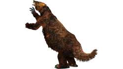 メガテリウム復元図 （巨大なナマケモノ）