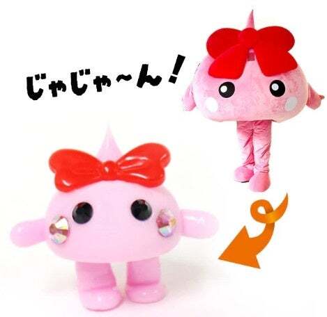 着ぐるみほっぺちゃんのシリコンオブジェ