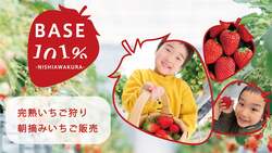 「エリア最速！岡山県西粟倉村でクリスマスからいちご狩りスタート　5品種を食べ放題」の写真