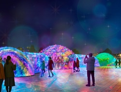 イルミネーションドーム「マリンファンタジア」