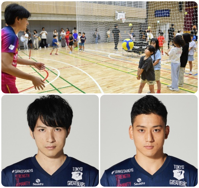 （上）過去開催時の様子／（左）平田亮介さん／（右）野瀬将平さん（ともに「東京グレートベアーズ」）