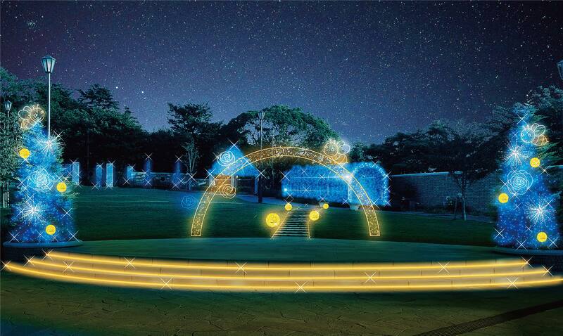 ミツバチが集まる光のきらめき