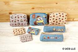 ・P付きミニ小銭入れ 各￥1,100（税込）・底はぎポーチ 各￥1,430（税込）・ペンケース 各￥1,980（税込）