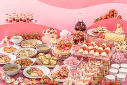 「神戸で親子で楽しめるいちごスイーツビュッフェ開催　 大人気「こぼれいちご」登場」の写真