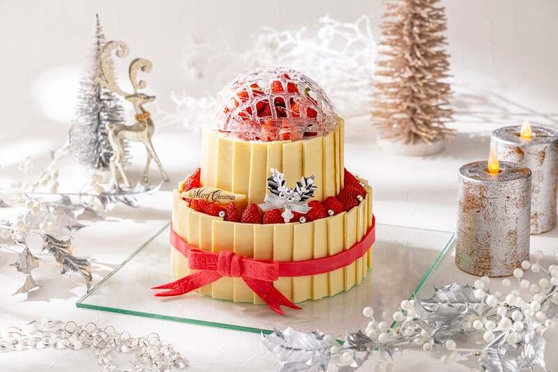 2025年のクリスマスに販売された、「パレス・オブ・ストロベリー」　※本ビュッフェでは提供されません