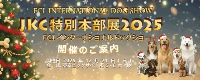 JKC特別本部展2025　FCIインターナショナルドッグショー