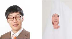 左：お笑い芸人「男性ブランコ」平井まさあきさん　右：文筆家　ワクサカソウヘイさん