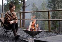 「親子で里山体験！埼玉県飯能市でムササビ観察とジビエ解体　キャンプ泊から日帰りもOK」の写真