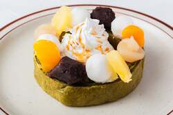 抹茶のバウムクーヘン_あんみつ