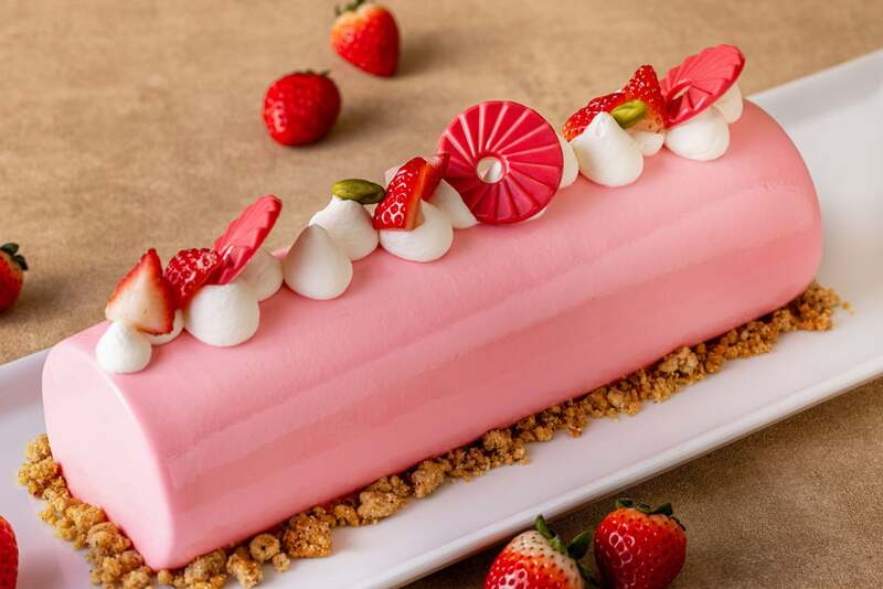 苺とピスタチオのムース