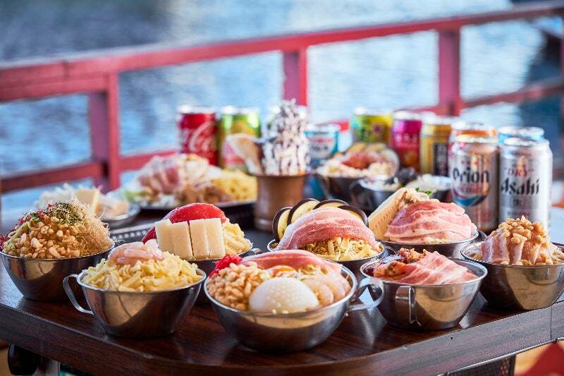 もんじゃ・お好み焼きなど食べ放題！