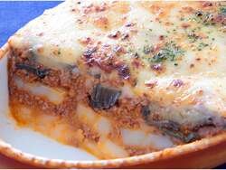 スパイシーミートと茄子のムサカ風グラタン