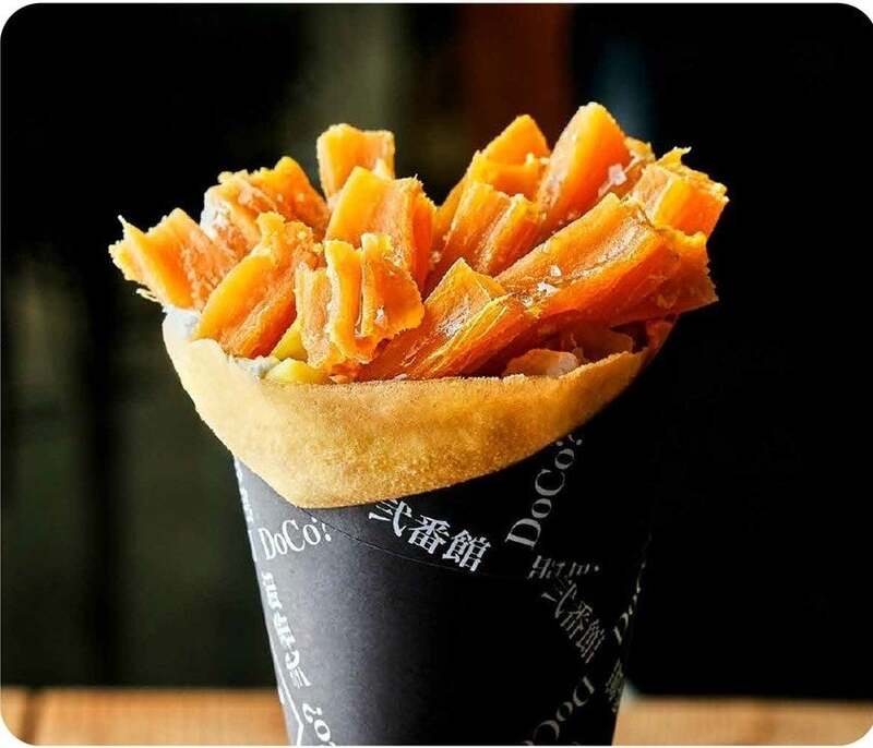 山形・鶴岡「やきいも処 DOCO弐番館」干し芋 塩バタークレープ（1個）1,300円