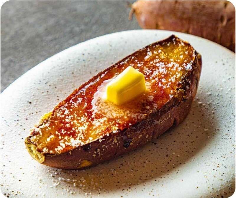 大阪「浪漫焼き芋 芋の巣」塩バターブリュレ焼き芋（1人前）901円