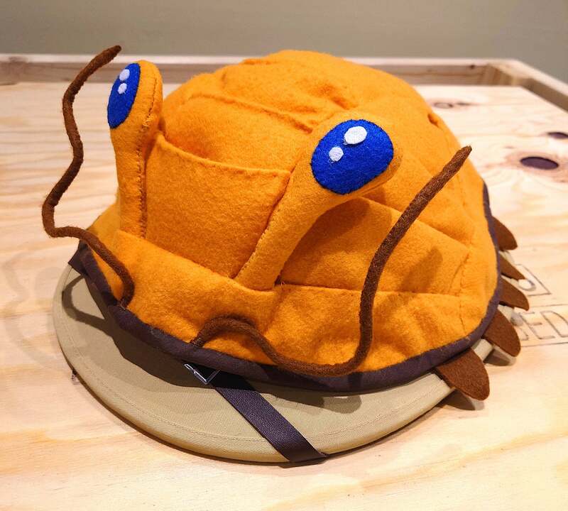 特製「三葉虫の探検帽子」をかぶって写真が撮れます！