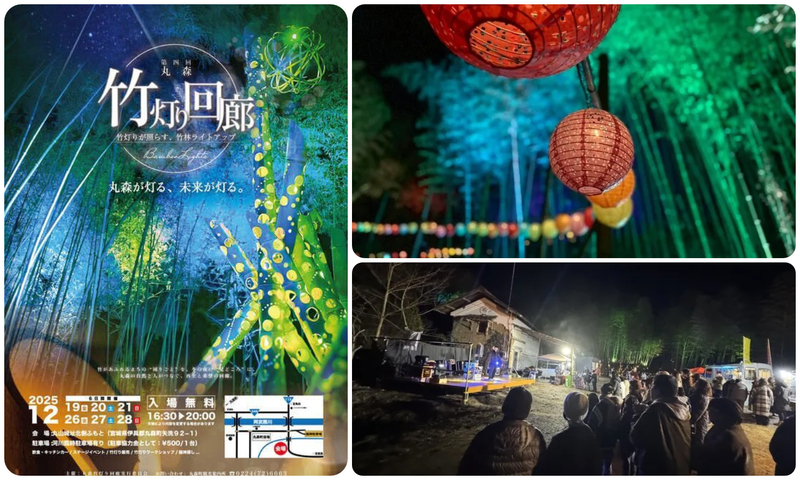 第4回丸森竹灯り回廊／今年も開催決定！ 第４回丸森竹灯り回廊  竹灯りと竹林ライトアップがみなさまを温かい光で包み込みます。