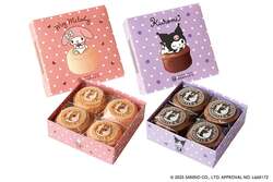 〈函館洋菓子スナッフルス〉マイメロディ×めん恋いちごオムレット、クロミ×蒸し焼きショコラ