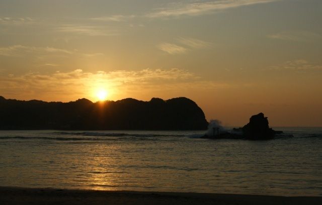 守谷海岸　初日の出