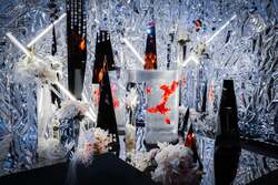 「奈良金魚ミュージアムに銀世界が出現！冬季企画展「銀魚展」開催　新春の没入体験！」の写真