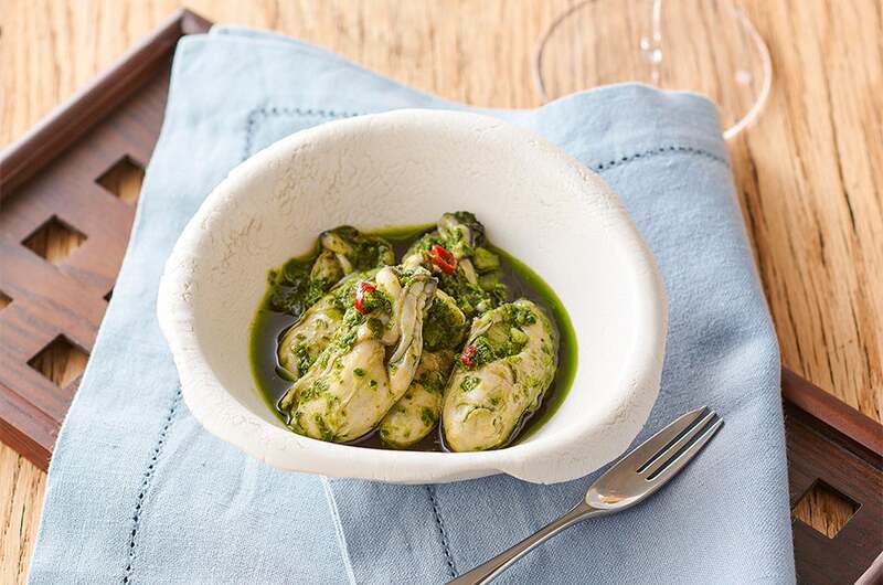 ＜函館市/味の匠＞牡蠣のバジル＆ガーリック