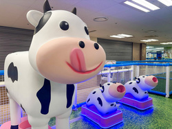 「本厚木駅徒歩3分に新施設！牧場体験やプリクラも楽しめる30種類の室内遊園地オープン」の写真