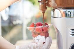 「食べる宝石「ミガキいちご」が食べ放題！山元町でいちご狩りスタート　巨大パフェも！」の写真