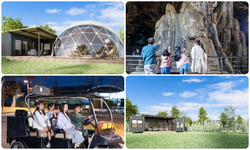 （左上）アドベンチャー・ドーム、（右上・左下）アドベンチャー・ナイト（仮称）、（右下）シンフォニー・ヴィラ　※すべてイメージ