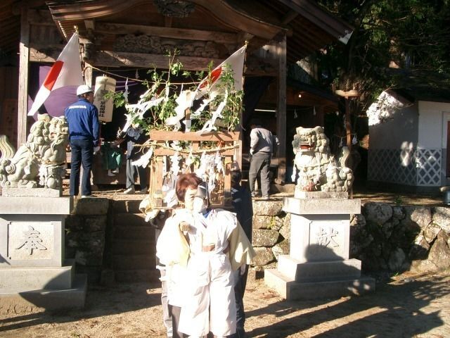 早稲田人形神送り（阿南町振興課）