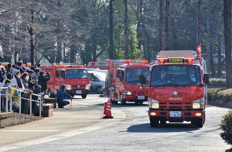 過去開催時（入間市消防出初め式）の様子