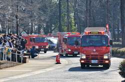 過去開催時（入間市消防出初め式）の様子