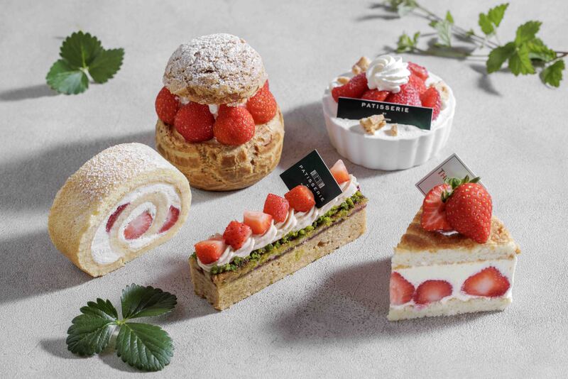 同期間、ペストリーブティック「パティスリー・バイ・ウェスティンホテル東京」では、いちごをふんだんに使った5種類のケーキを販売する「ストロベリーフェア」を実施