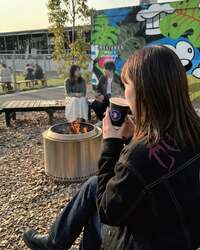 「大阪・岸和田で1日限定「焚火Cafe」OPEN！　焼きマシュマロや安納芋を親子で楽しもう」の写真