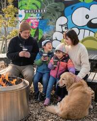 「大阪・岸和田で1日限定「焚火Cafe」OPEN！　焼きマシュマロや安納芋を親子で楽しもう」の写真